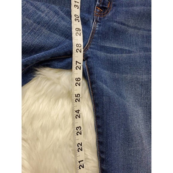 J. Crew Womens Slim Skinny Jeans Blue Stretch Medium Wash Mid Rise Pockets 28 - Picture 5 of 7